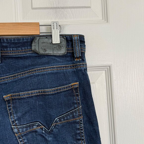 Diesel Larkee Relaxed Jeans Mens‎ 32x27.5 Blue Button Fly Medium Wash Y2K - Picture 5 of 16